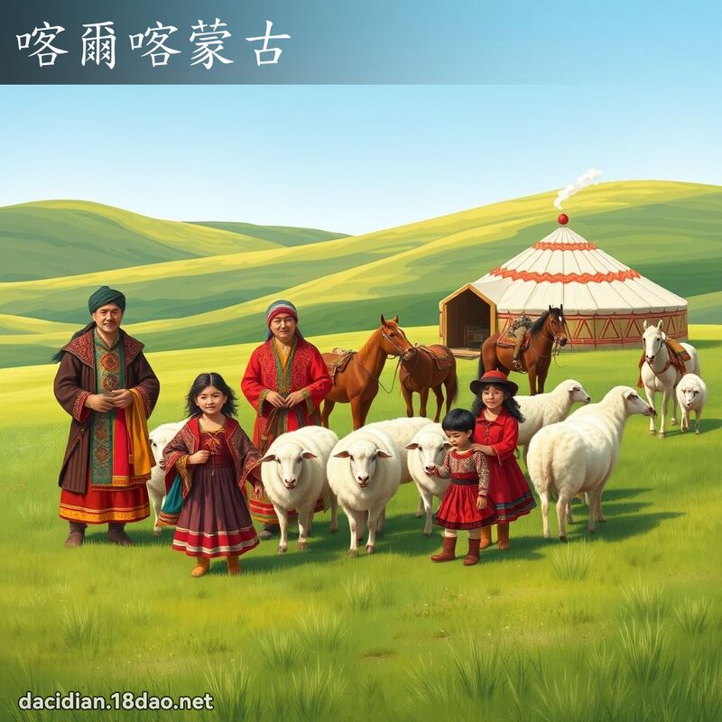 喀爾喀蒙古 - 國語大辭典配圖