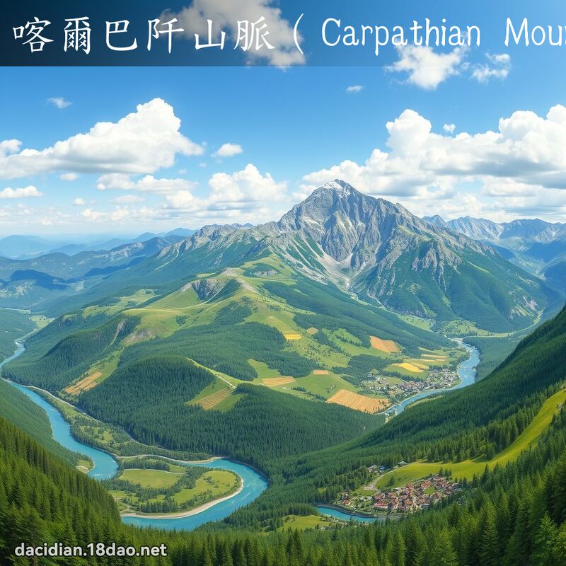 喀爾巴阡山脈（Carpathian Mountains） - 國語大辭典配圖
