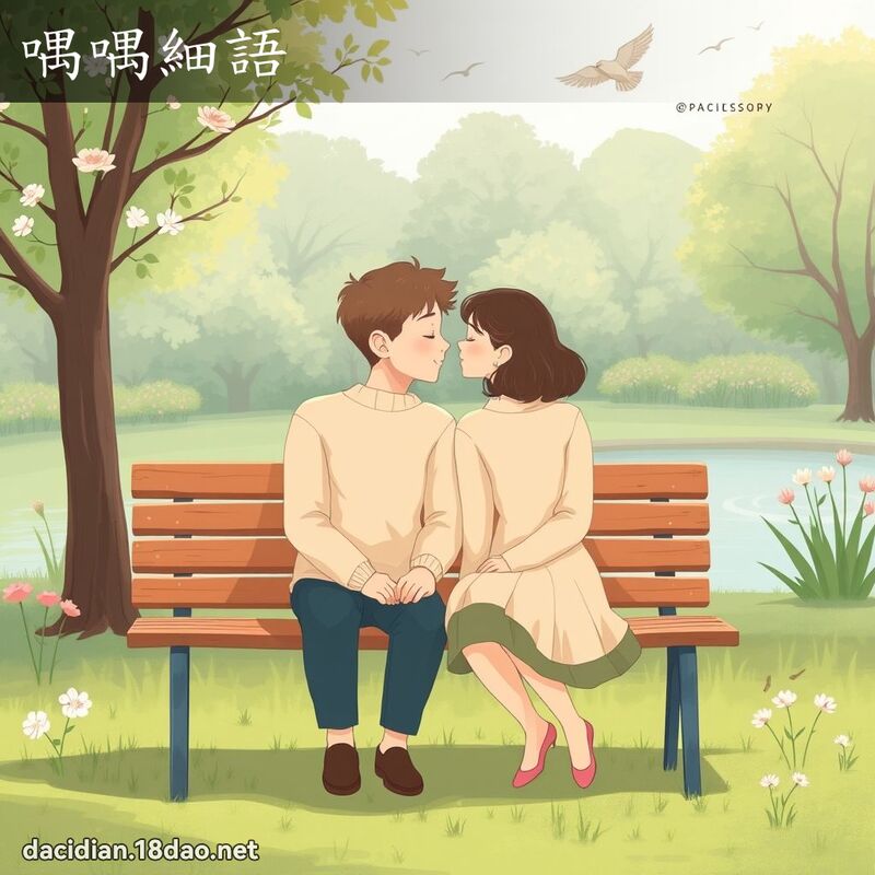 喁喁细语 - 国语大辞典配图