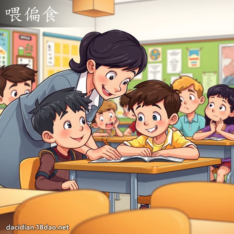 喂偏食 - 國語大辭典配圖