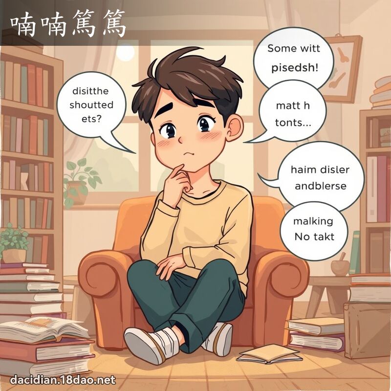 喃喃篤篤 - 国语大辞典配图