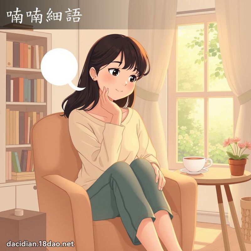 喃喃细语 - 国语大辞典配图