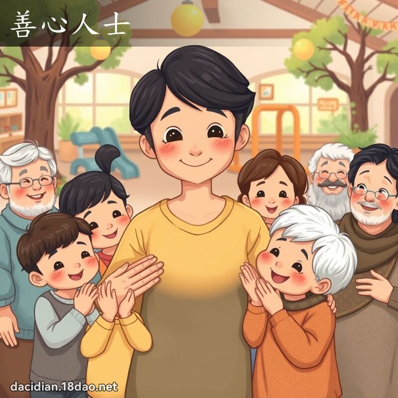 善心人士 - 国语大辞典配图