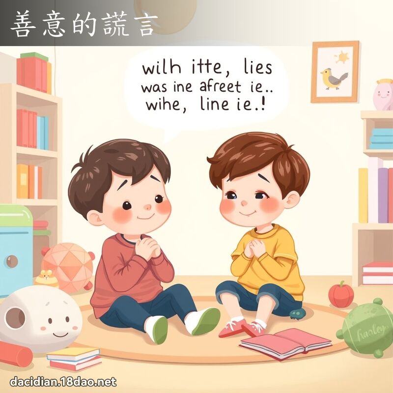 善意的謊言 - 國語大辭典配圖
