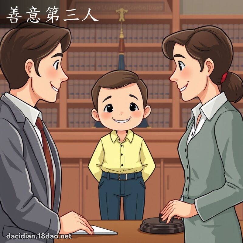 善意第三人 - 國語大辭典配圖