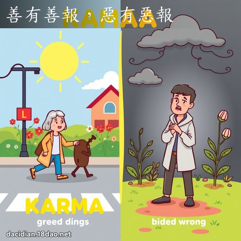 善有善報，惡有惡報 - 國語大辭典配圖