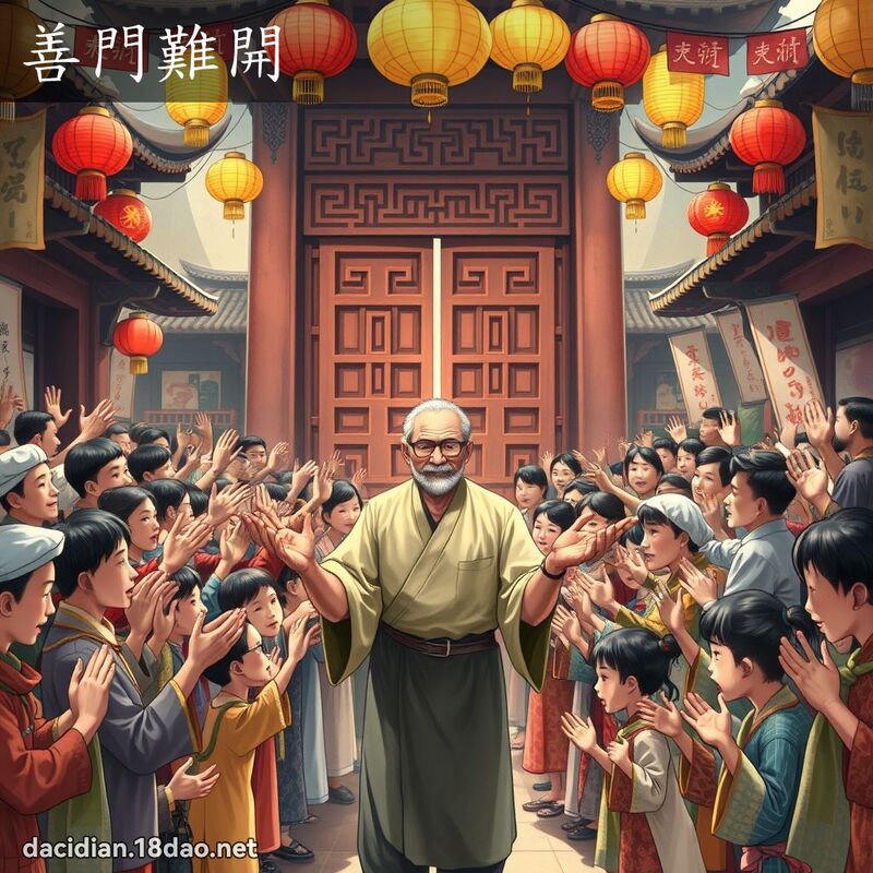善门难开 - 国语大辞典配图