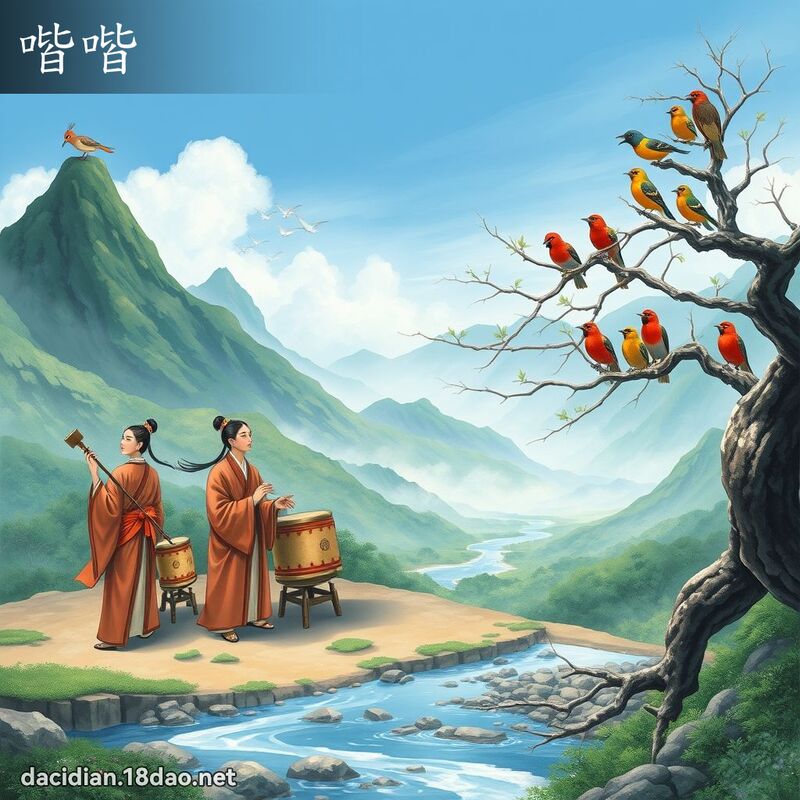 喈喈 - 国语大辞典配图