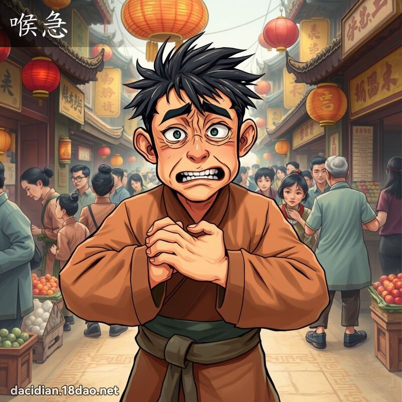 喉急 - 国语大辞典配图