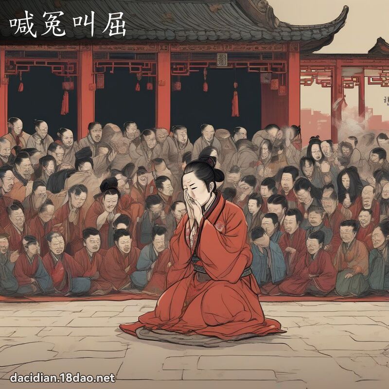 喊冤叫屈 - 國語大辭典配圖