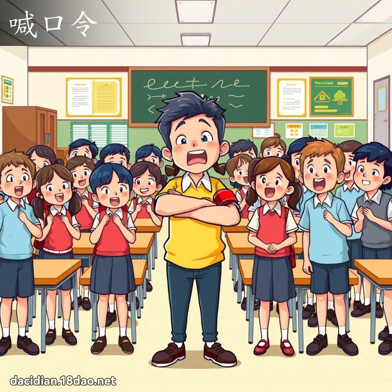 喊口令 - 國語大辭典配圖