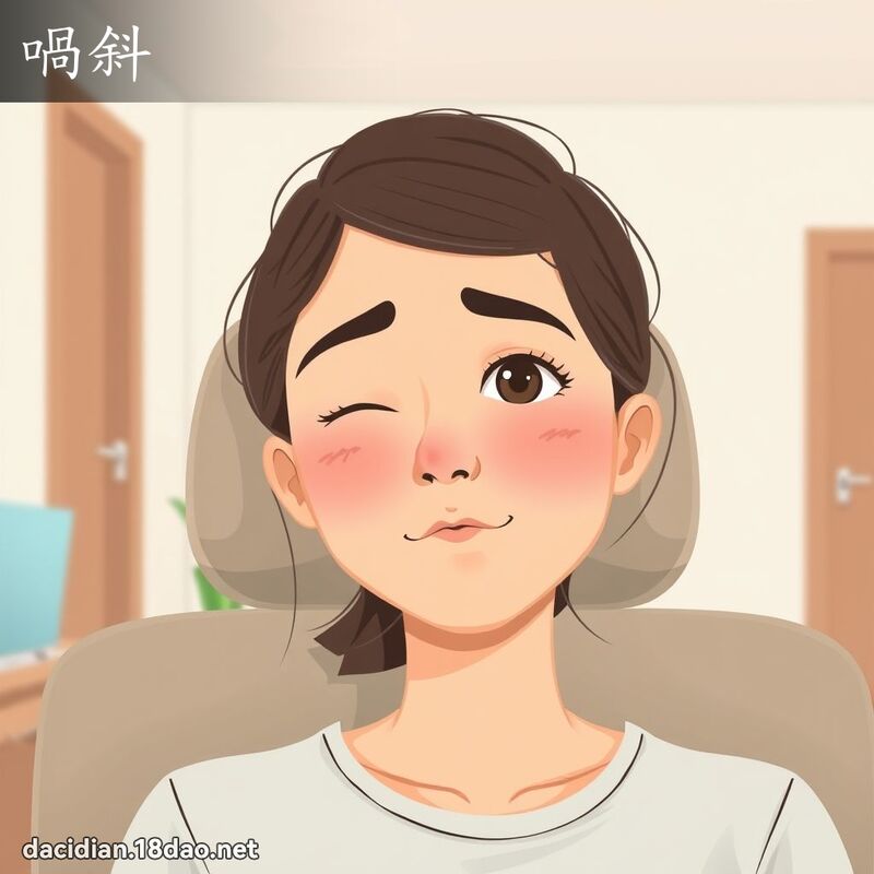 喎斜 - 国语大辞典配图
