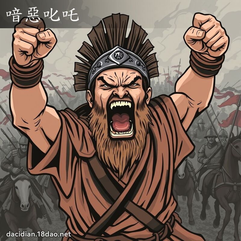 喑恶叱吒 - 国语大辞典配图
