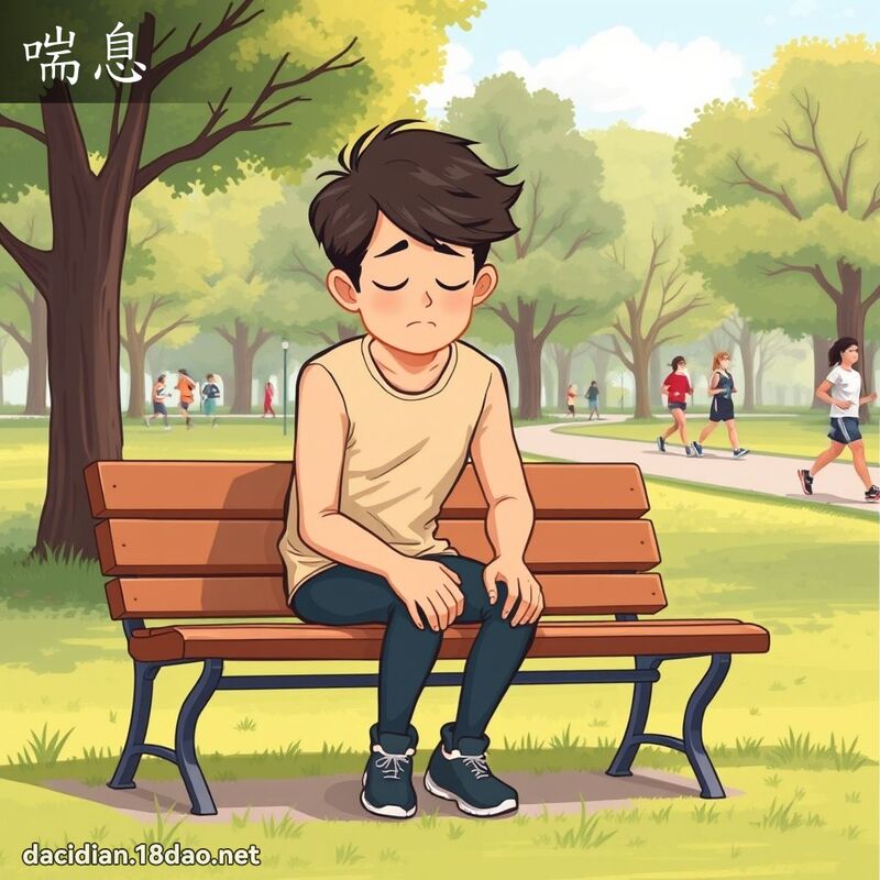 喘息 - 國語大辭典配圖