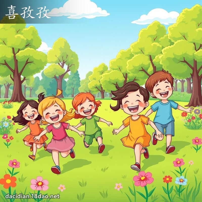 喜孜孜 - 国语大辞典配图