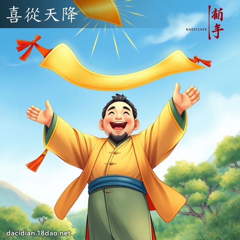 喜从天降 - 国语大辞典配图