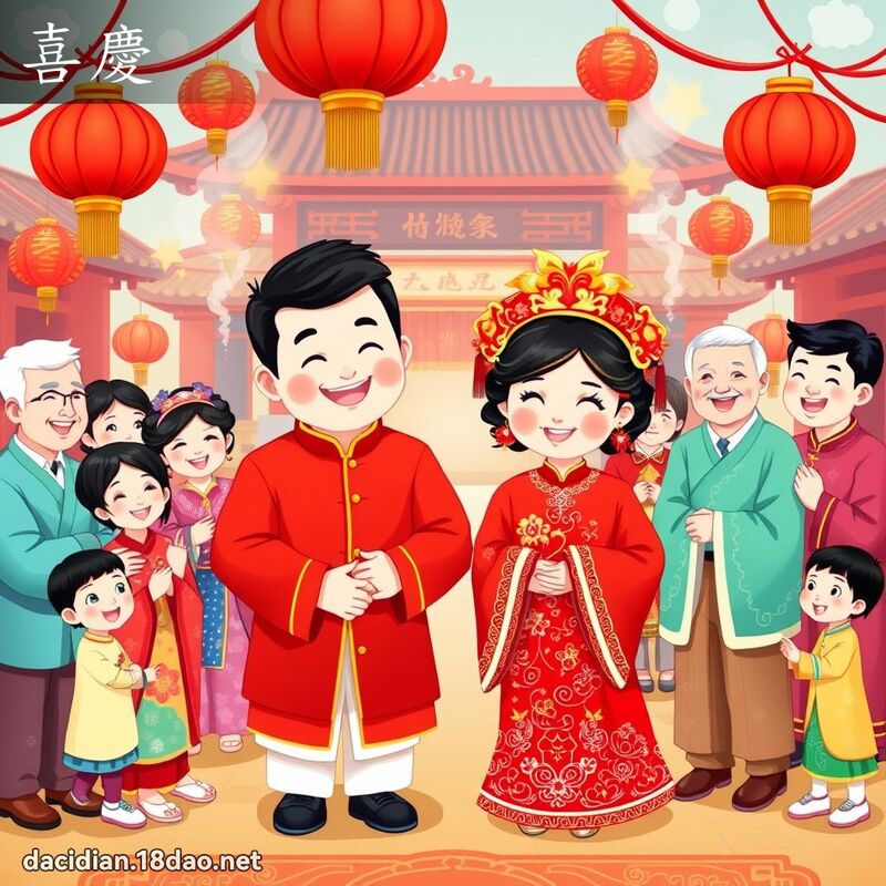 喜庆 - 国语大辞典配图