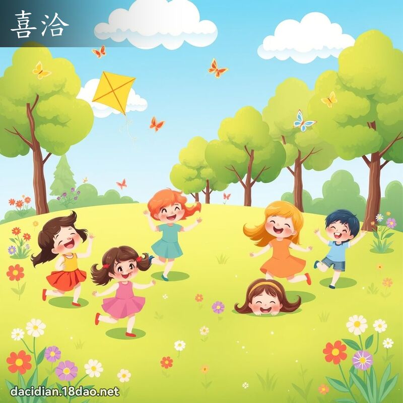 喜洽 - 国语大辞典配图