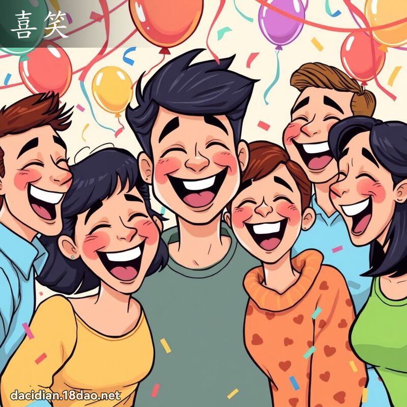 喜笑 - 國語大辭典配圖