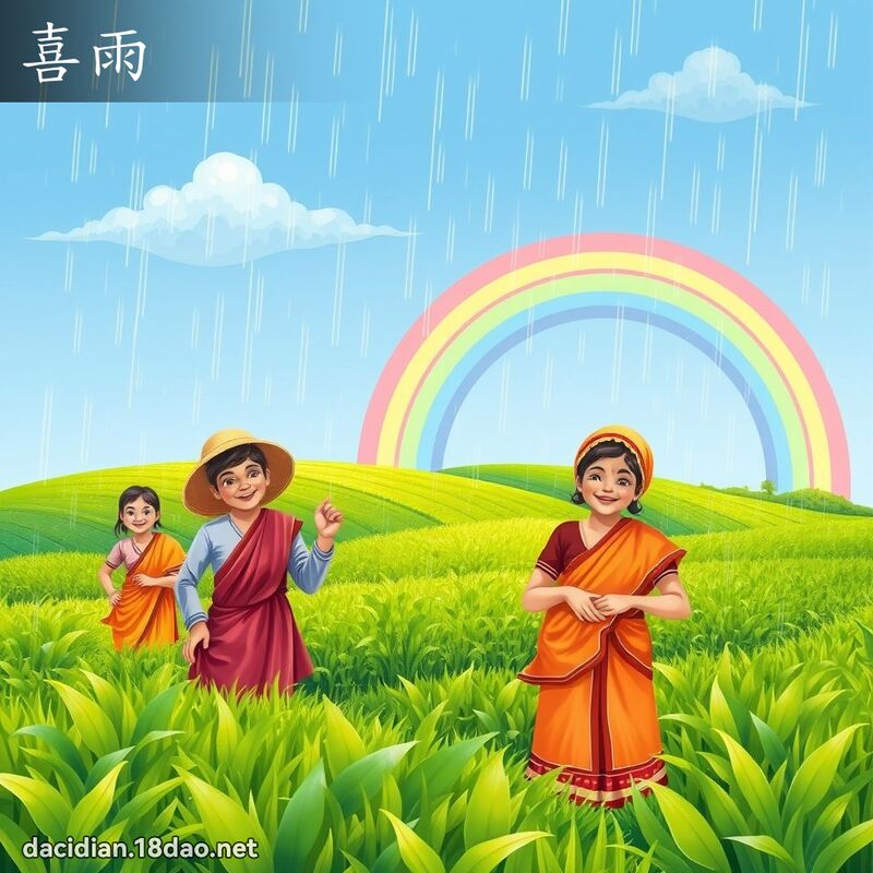 喜雨 - 國語大辭典配圖