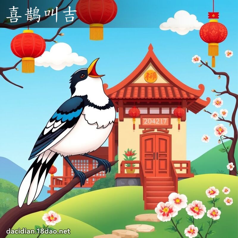 喜鹊叫吉 - 国语大辞典配图