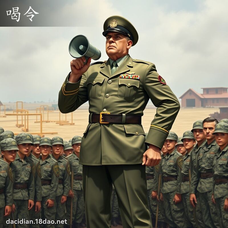 喝令 - 國語大辭典配圖