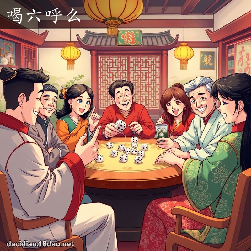 喝六呼么 - 國語大辭典配圖