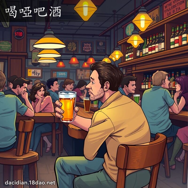 喝啞吧酒 - 國語大辭典配圖