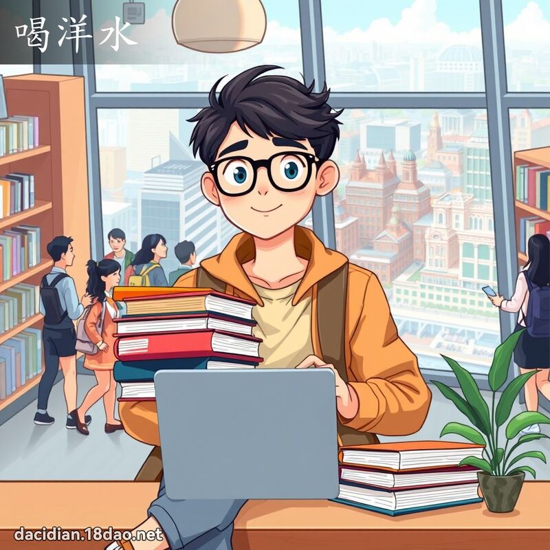 喝洋水 - 國語大辭典配圖