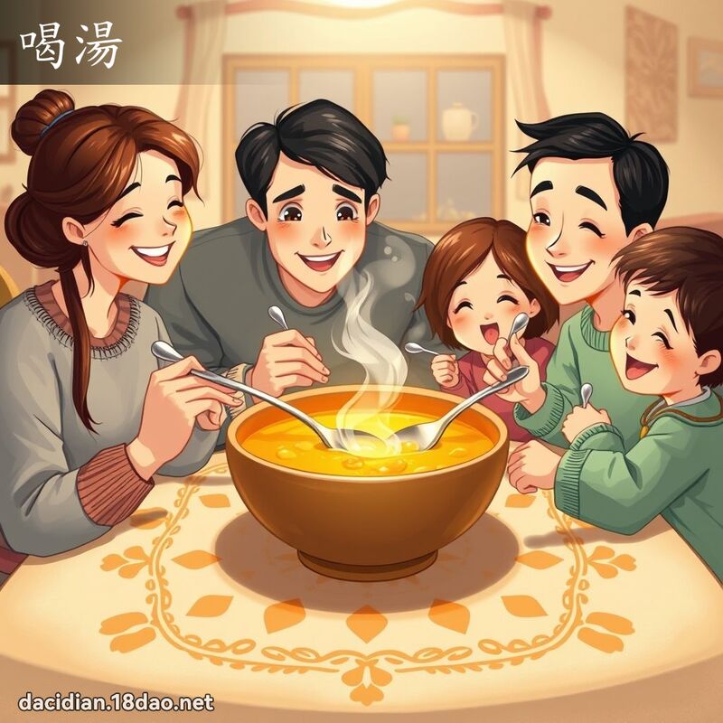 喝湯 - 國語大辭典配圖