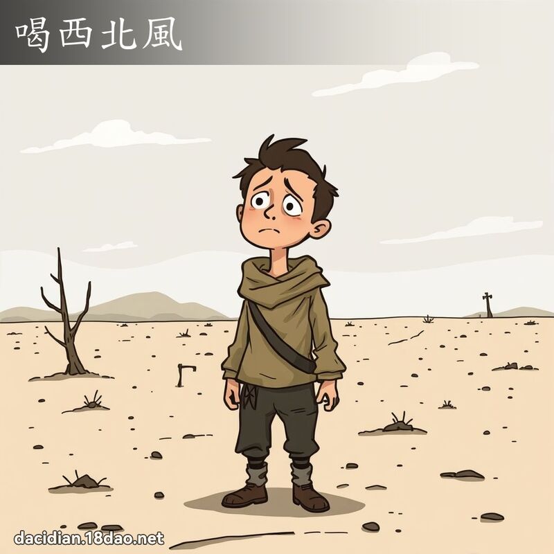 喝西北風 - 國語大辭典配圖