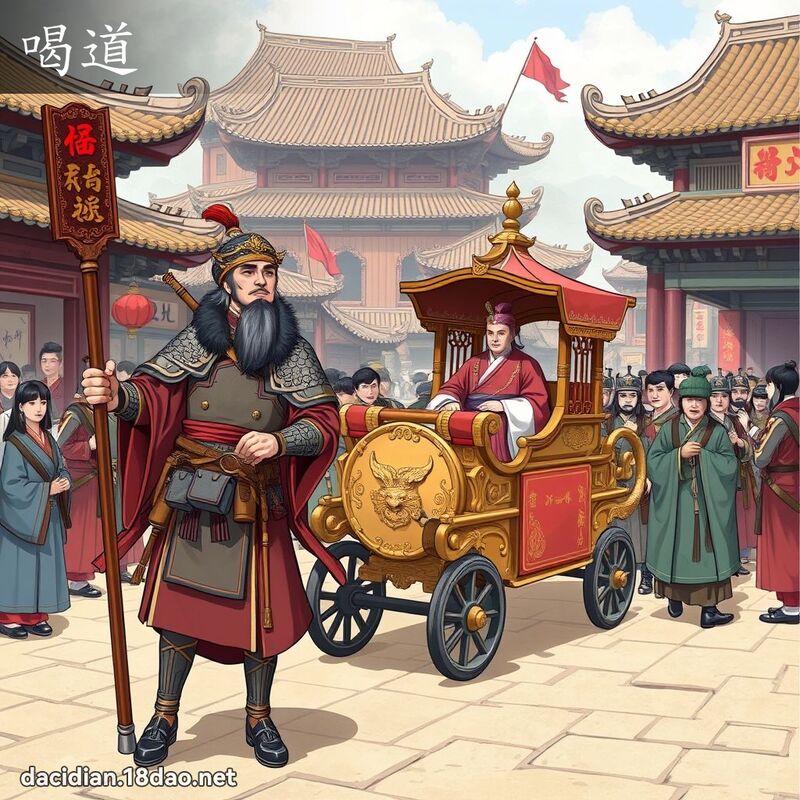 喝道 - 國語大辭典配圖