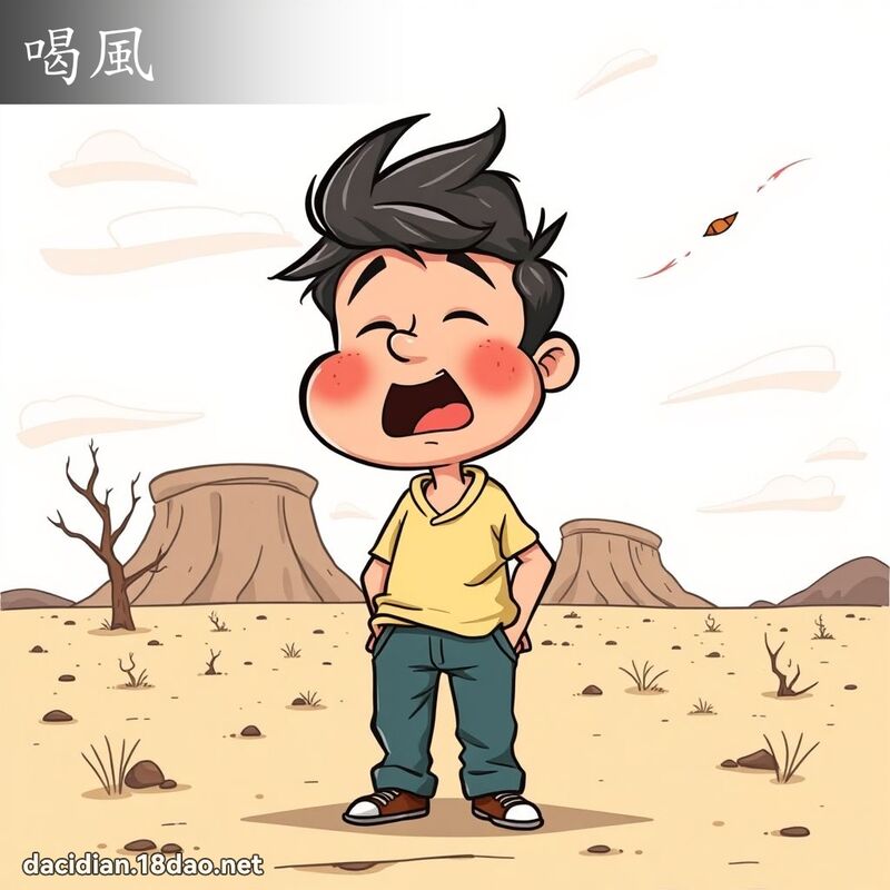 喝風 - 國語大辭典配圖