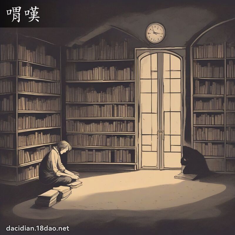 喟嘆 - 國語大辭典配圖