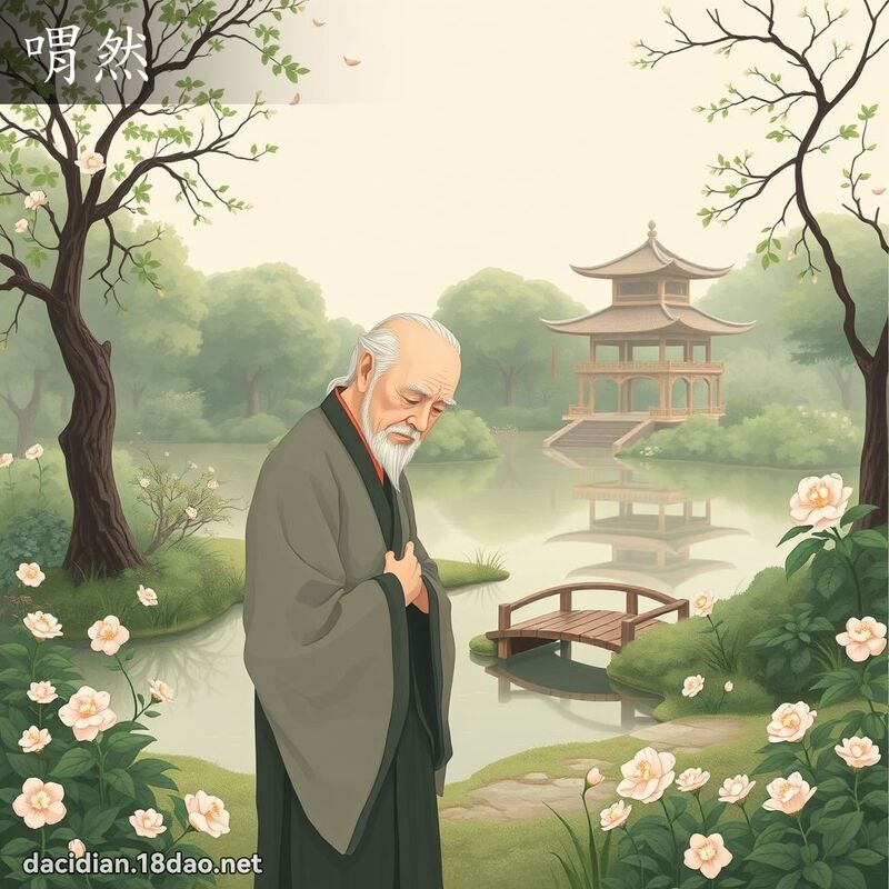 喟然 - 國語大辭典配圖