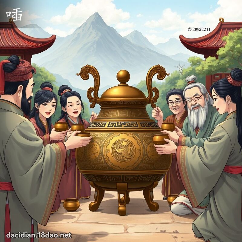 喢 - 国语大辞典配图
