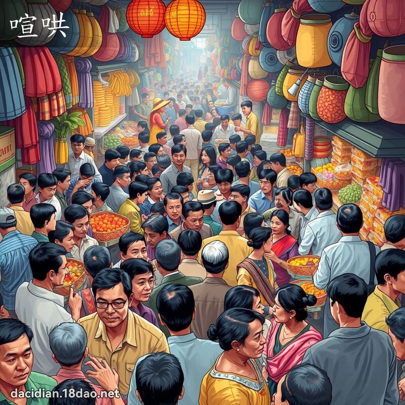 喧哄 - 國語大辭典配圖