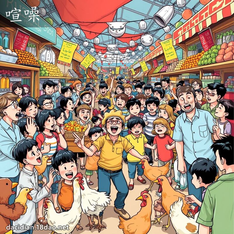 喧噪 - 國語大辭典配圖