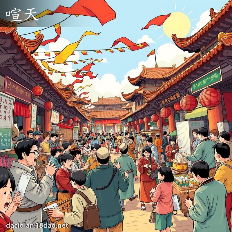 喧天 - 国语大辞典配图