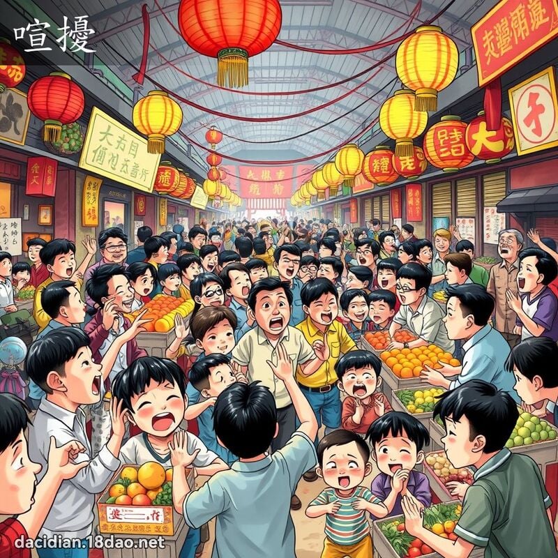 喧扰 - 国语大辞典配图