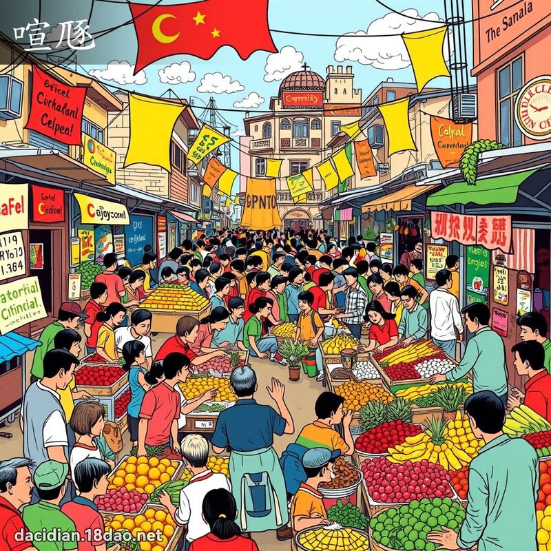 喧豗 - 国语大辞典配图