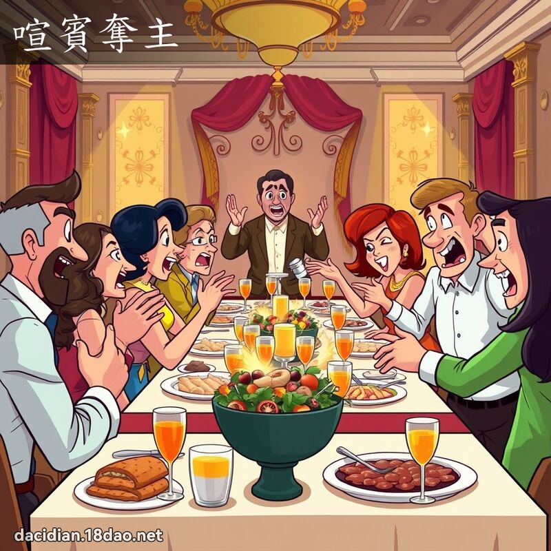喧宾夺主 - 国语大辞典配图
