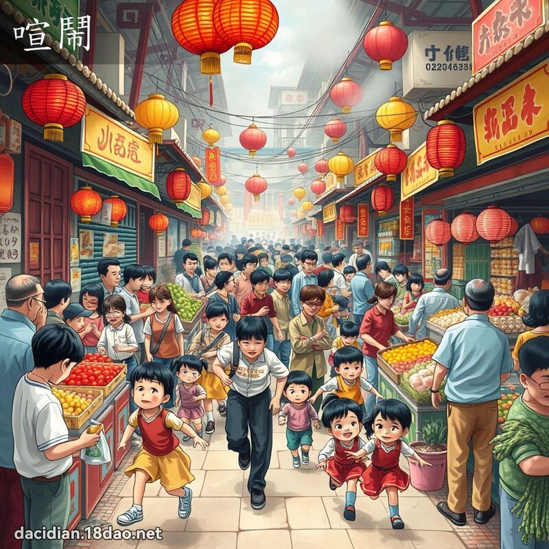 喧鬧 - 國語大辭典配圖