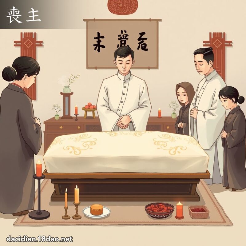 丧主 - 国语大辞典配图