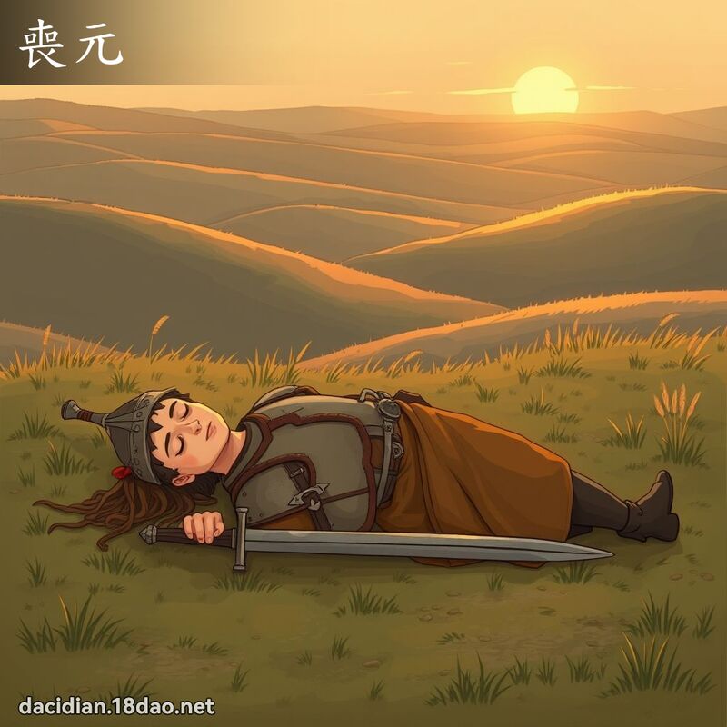 丧元 - 国语大辞典配图
