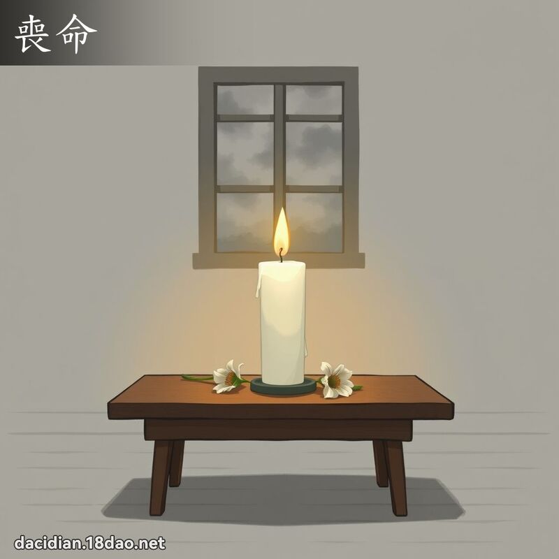 丧命 - 国语大辞典配图