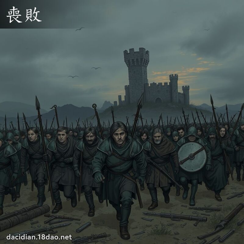 丧败 - 国语大辞典配图