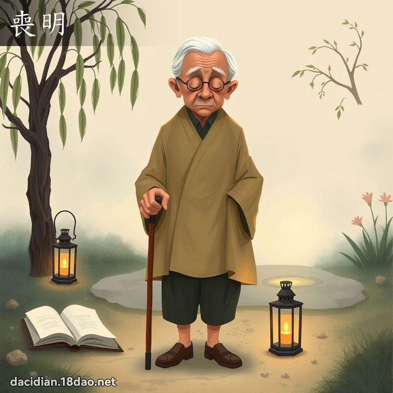 丧明 - 国语大辞典配图