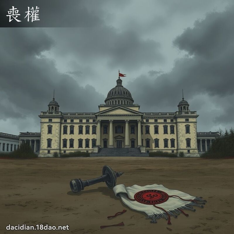 喪權 - 國語大辭典配圖
