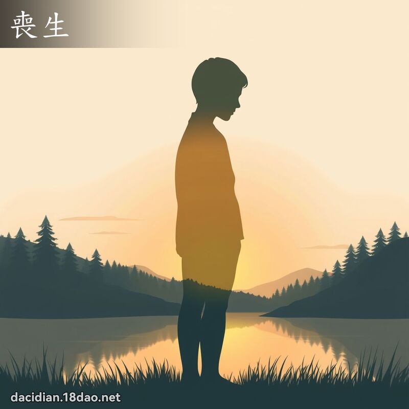 喪生 - 國語大辭典配圖